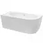 Voľne stojaca vaňa rohová Avita A-Line 170/75 L + sifón klik-klak chróm s prepadom slim,2