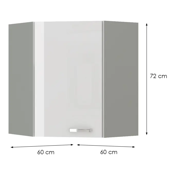 Skrinka do kuchyne BIANKA 60X60 GN-72 2F (45°)