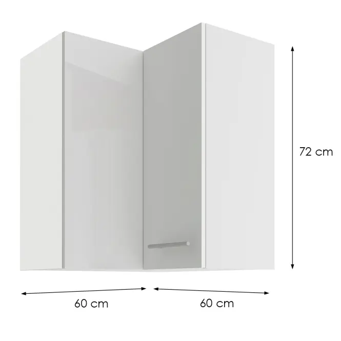 Skrinka do kuchyne LARA biely 60X60 GN-72 2F (90°)