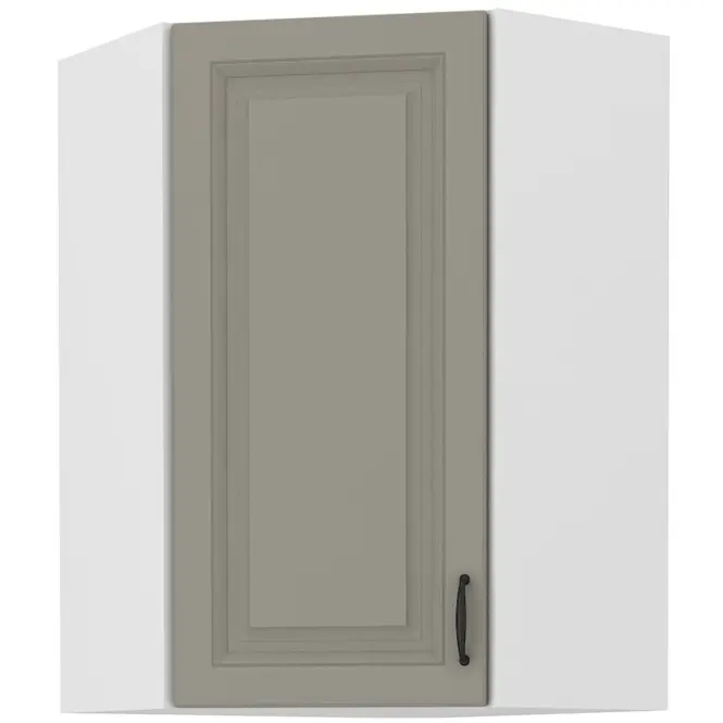 Skrinka do kuchyne STILO CLAYGREY/biely 60X60 GN-90 1F (45°)