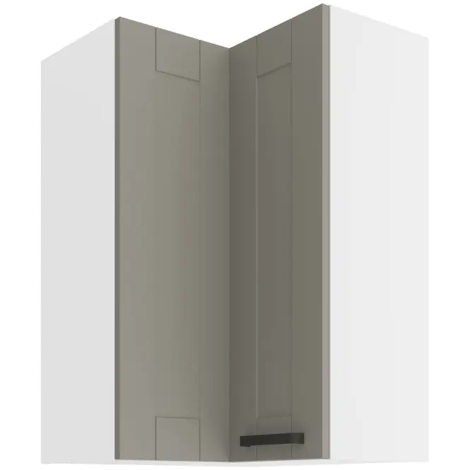 Skrinka do kuchyne LUNA CLAYGREY/biely 60X60 GN-90 2F (90°)