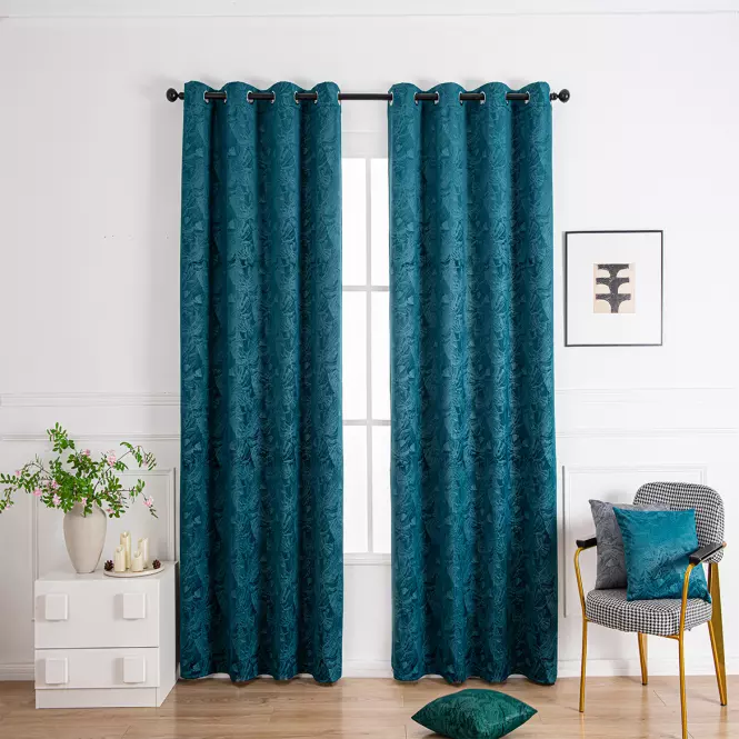 Závesový materiál Velvet PB2327/240G/M2/15 morská 280 cm. Tovar na mieru