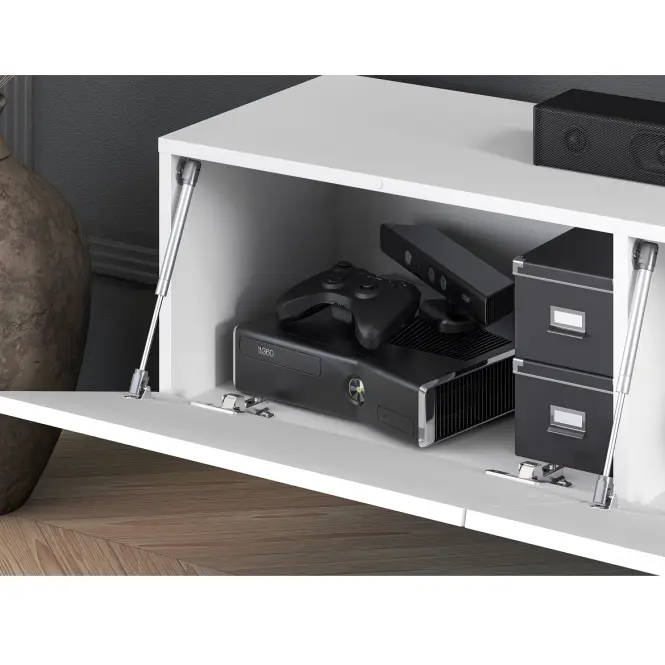 TV stolík závesný Clearing 07 biely,7