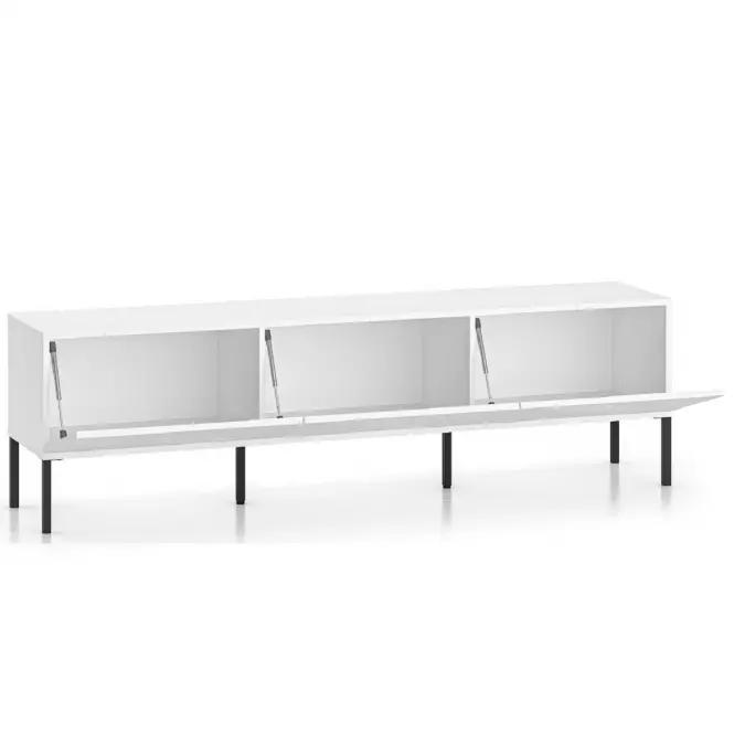TV stolík Clearing 04 biela/čierna,4