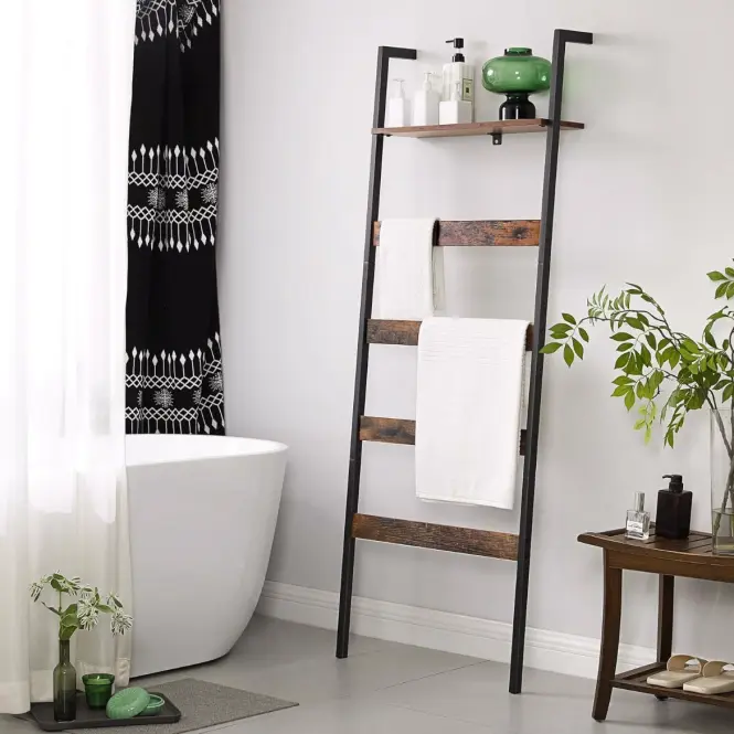 Rebrík Rustic hnedá/čierna 60x176
