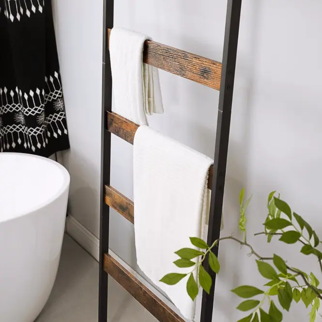 Rebrík Rustic hnedá/čierna 60x176