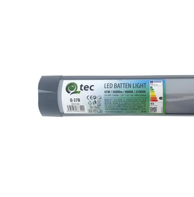 Lineárne svietidlo BATTEN LED čierne 45W Q-37B,2
