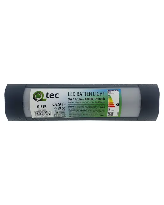 Lineárne svietidlo BATTEN LED čierne 9W Q-31B,2