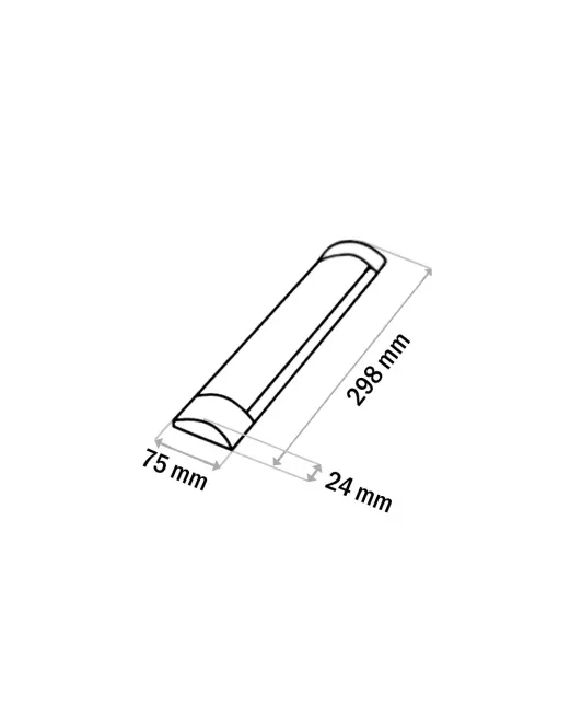 Lineárne svietidlo BATTEN LED čierne 9W Q-31B,3