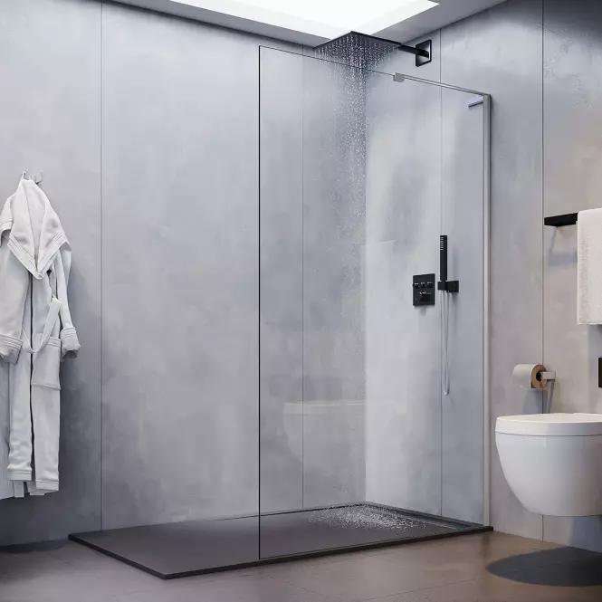 Sprchová stena Walk-In Pik 100x195 chróm