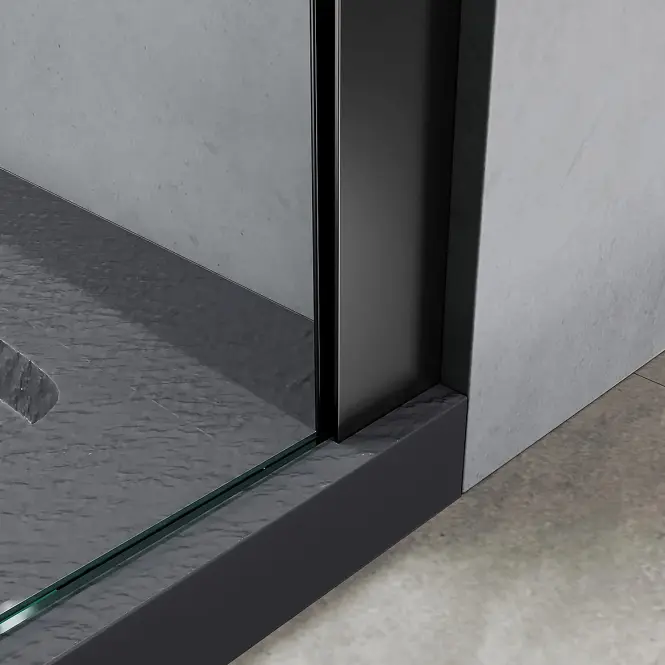 Sprchová stena Walk-In Pik 90x195 black,4