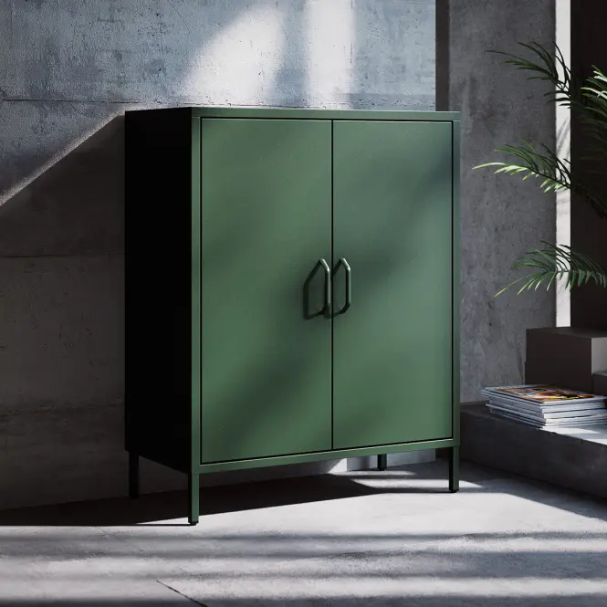 Komoda Kovová Vito Modern Bottle Green,5