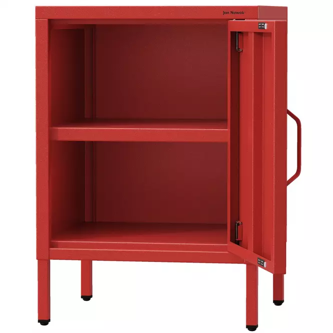 Nočný Stolík Kovový Mia Modern Red,4