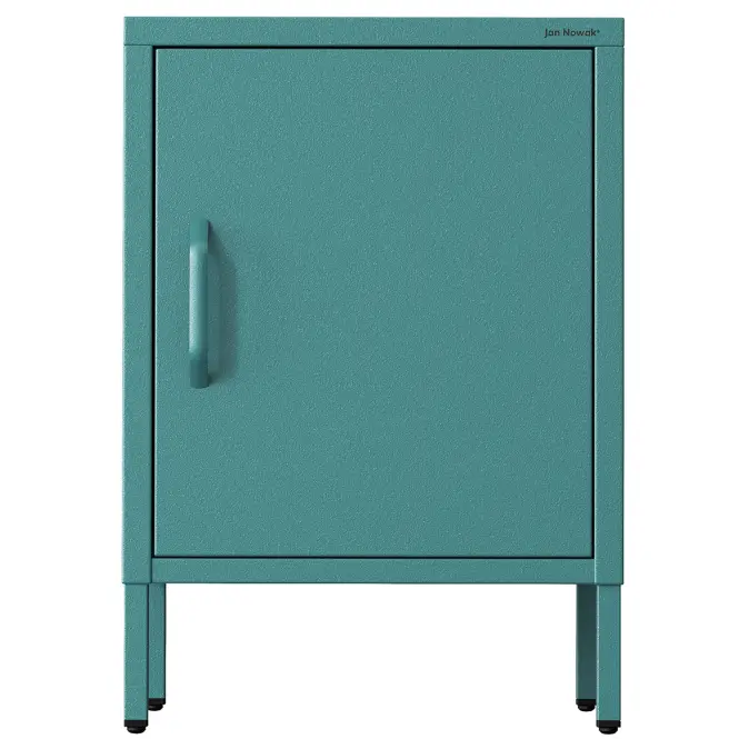 Nočný stolík kovový Mia Modern Sea Green