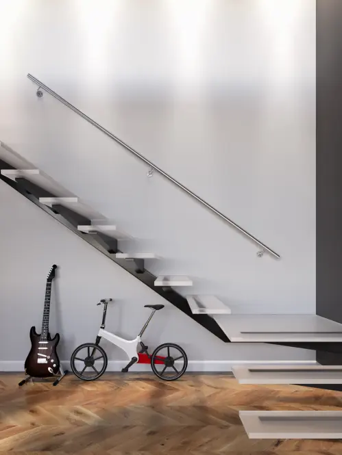 Stenové zábradlie Atlanta 2500 mm 3 upevňovacie body  nehrdz. oceľ