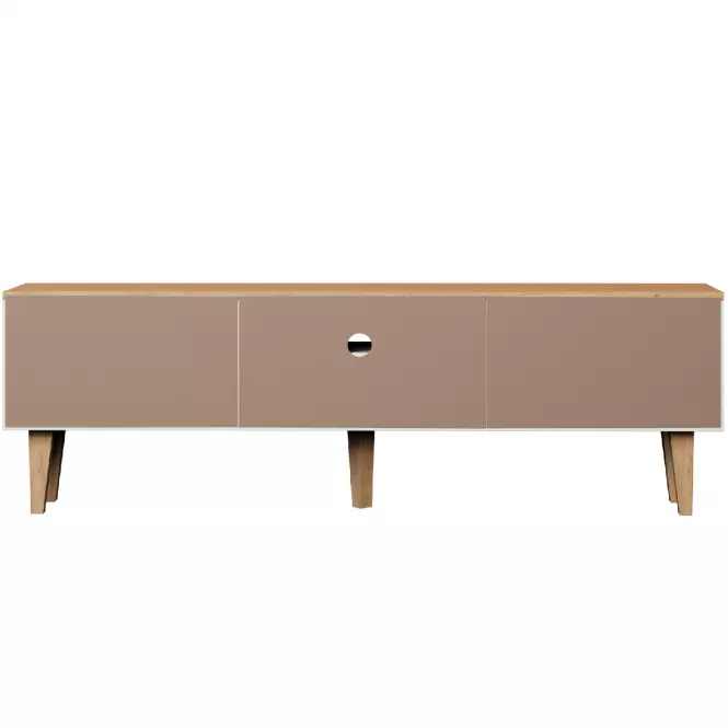 TV Stolík 160 Denver Biela/Hikora