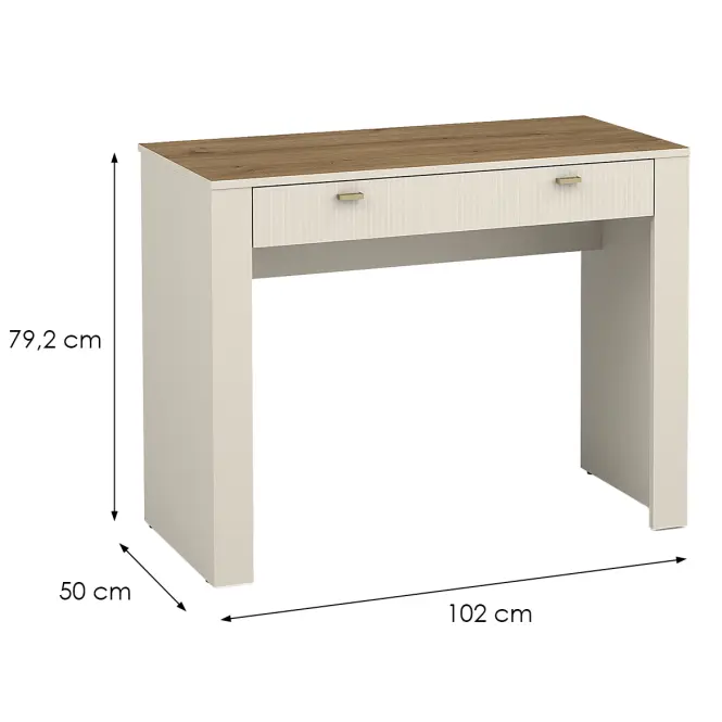 Toaletný Stolík Mossa M10 dub whisky/cashmere