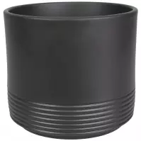 Obal na kvetináč okrúhly Rille 992 12 cm antracit mat
