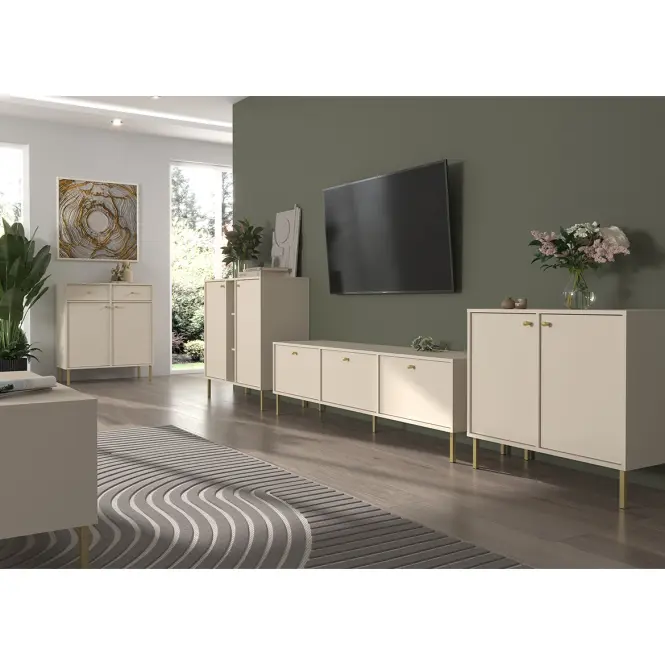 TV Stolík Tokyo 2 3K pieskovo béžová 303