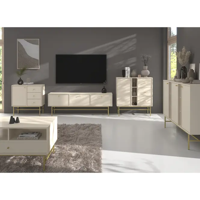 TV Stolík Tokyo 3 3K pieskovo béžová 303