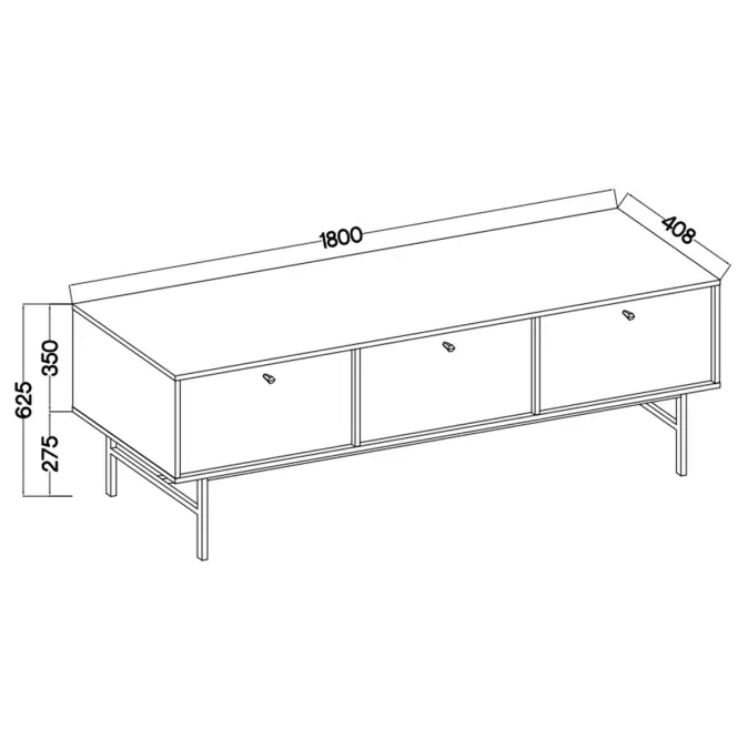 TV Stolík Tokyo 3 3K pieskovo béžová 303