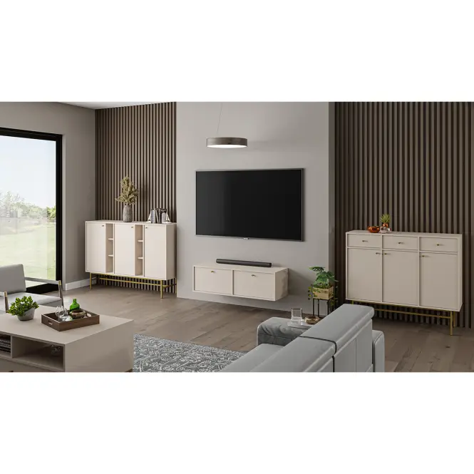 TV Stolík Tokyo 4 2K pieskovo béžová 302