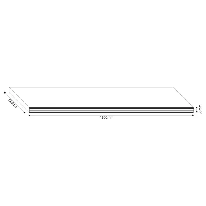 Kuchynská doska Loft II 180 cm dub craft