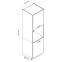 Kuchynská skrinka Anika D 60 PK/2133 P/L grafit/grafit,2