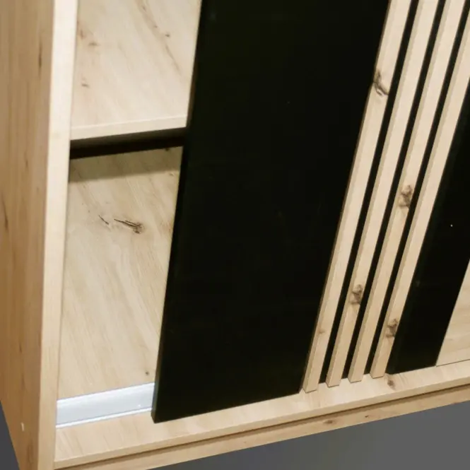 Skriňa Molto ML-200 artisan/čierna