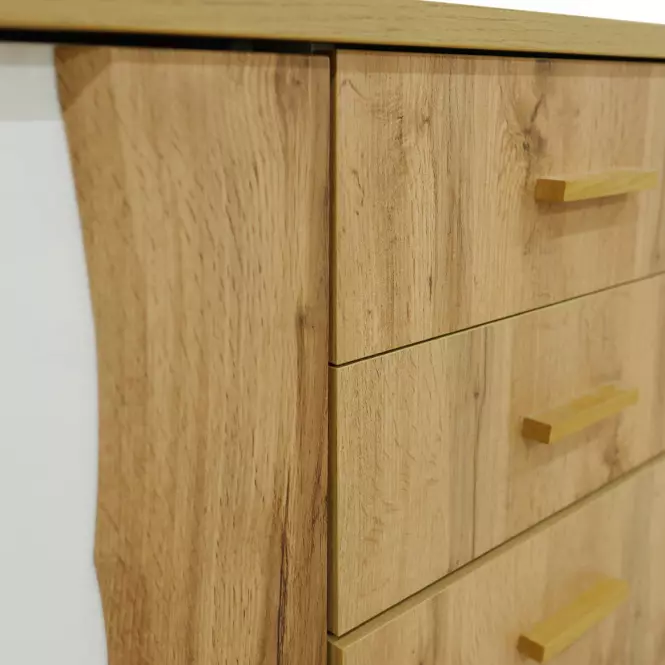 Komoda Wood 03 130 biela/wotan,8