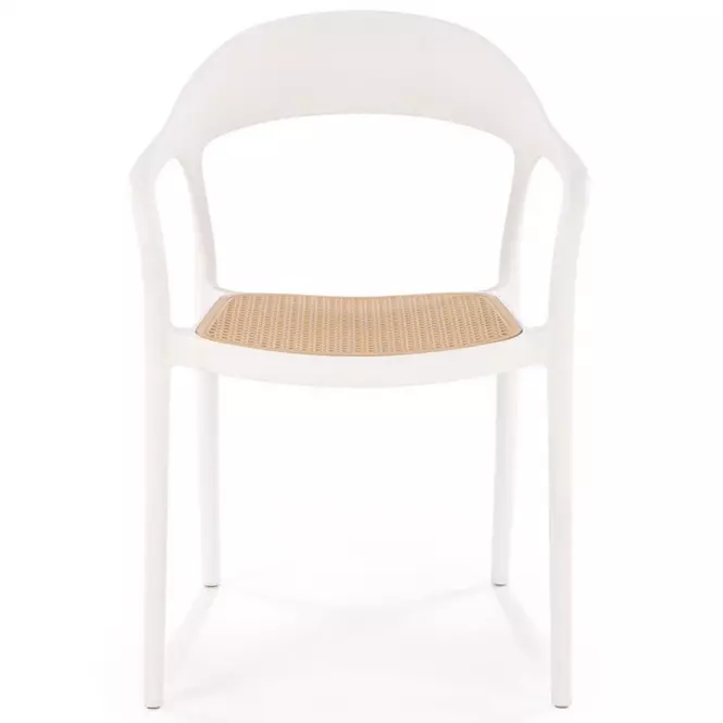 Stolička K530 biela/prírodné,4