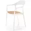 Stolička K530 biela/prírodné,5