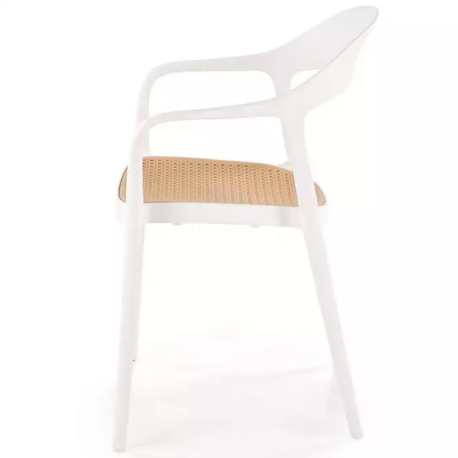 Stolička K530 biela/prírodné,6