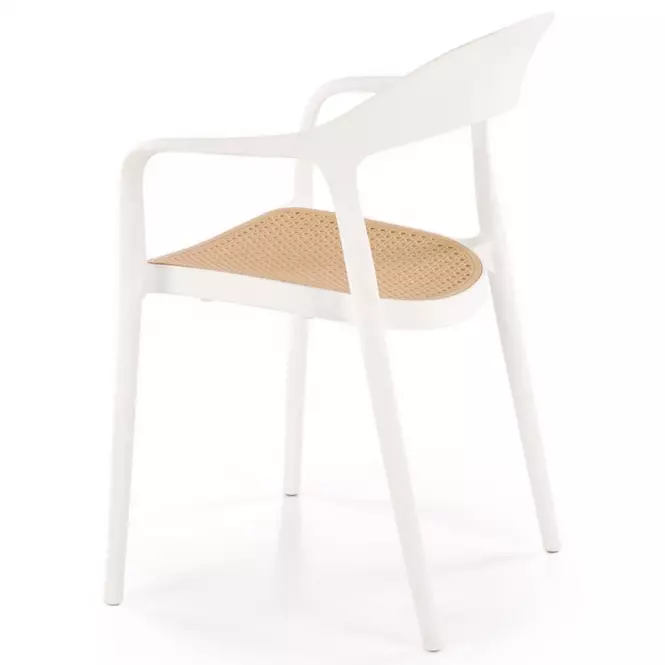 Stolička K530 biela/prírodné,7