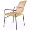 Stolička K457 rattan hnedá/čierna,5