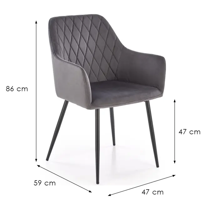 Stolička K558 sivá,8