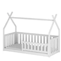 Posteľ Domček Bodzio 90x200 biela
