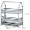 Posteľ Domček Dalia 90x200 sivá,2