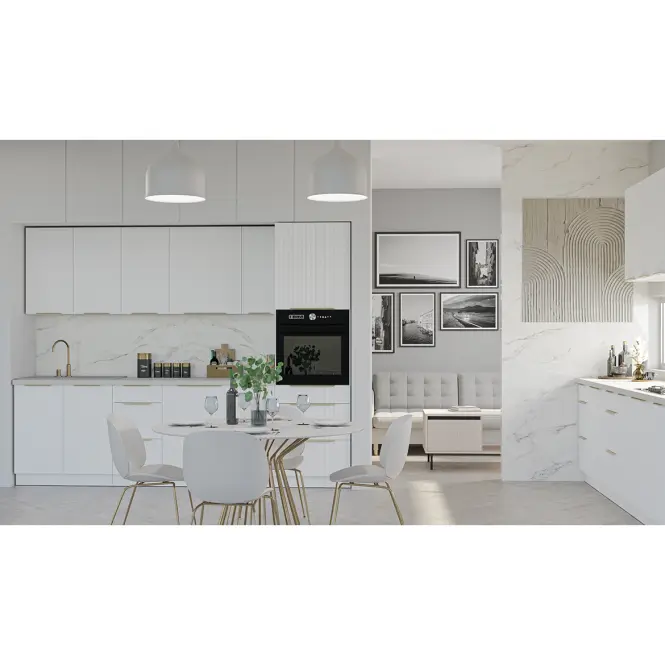 Kuchynská Skrinka Tuluza 60LO-210 2F biely mat lamel,4