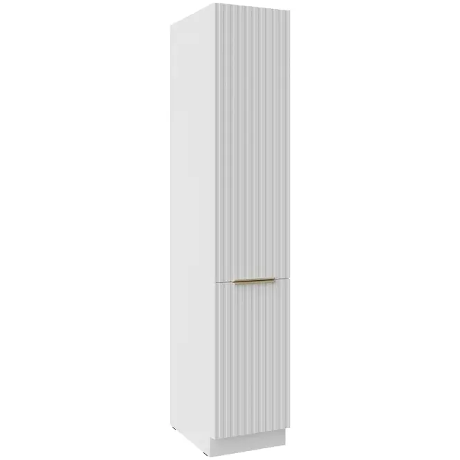 Kuchynská Skrinka Tuluza 40DK-210 2F biely mat lamel