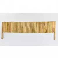 Záhradná palisáda Rollborder 30 cm x 1 m 2x noha 15 cm 16/20 mm bambus