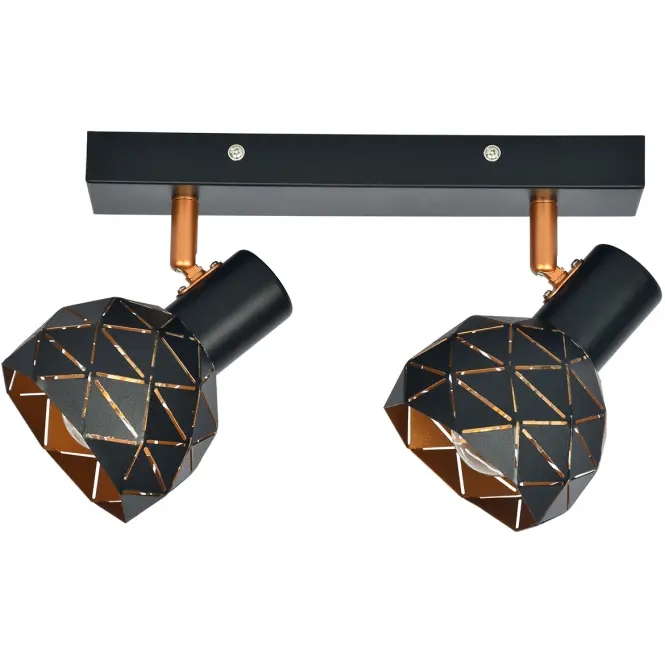 Stropné bodové svietidlo Puzzle 2 AS-PUE142B black LS2