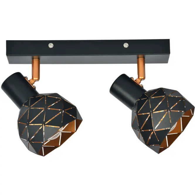 Stropné bodové svietidlo Puzzle 2 AS-PUE142B black LS2