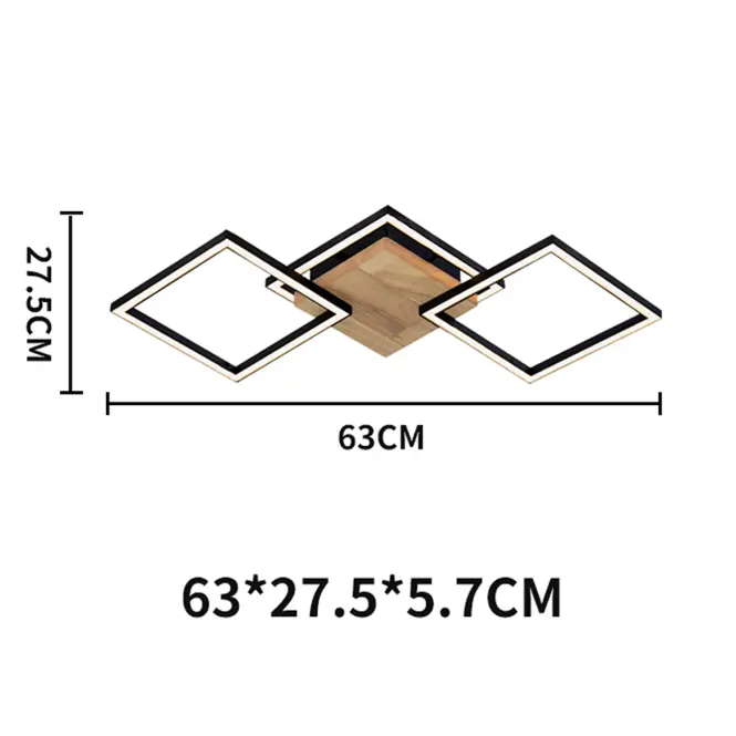 Stropné svietidlo  Alma 3K WOOD AC-AL3KWOL 20W PL3