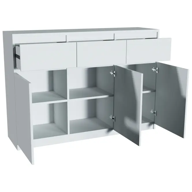 Komoda Merg 3D3S biela,3