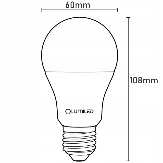 Žiarovka Lumiled A60 8W 840 E27 806lm 4000K