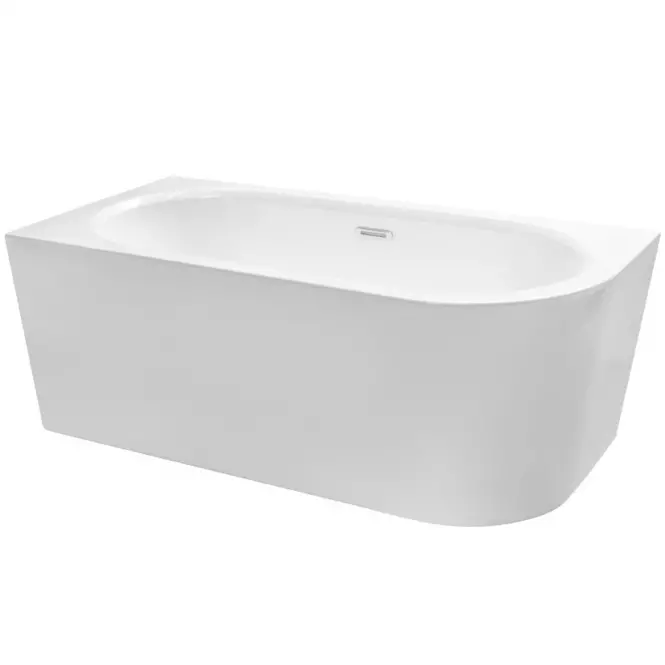 Voľne stojaca vaňa prístenná Avita A-Line 160L + sifón klik-klak chróm