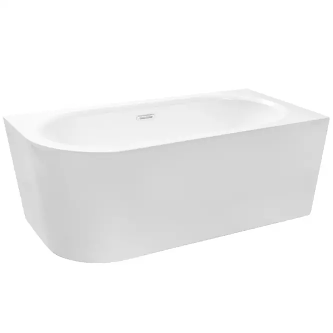 Voľne stojaca vaňa nástenná Avita A-Line 160P + sifón klik-klak zlatá