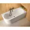 Voľne stojaca vaňa nástenná Avita A-Line 160P + sifón klik-klak zlatá,7