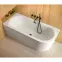 Voľne stojaca vaňa nástenná Avita A-Line 160L + sifón klik-klak zlatá,7